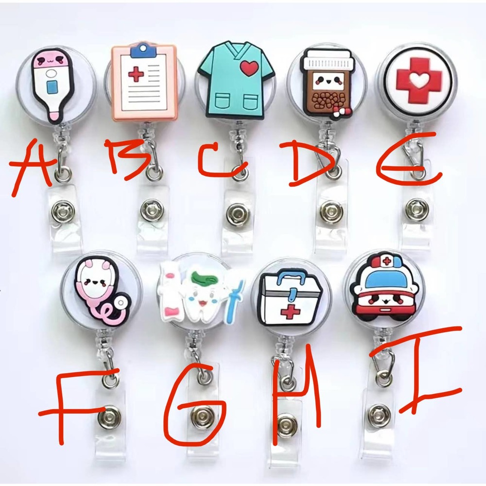 Silicone Retractable Badge Holders